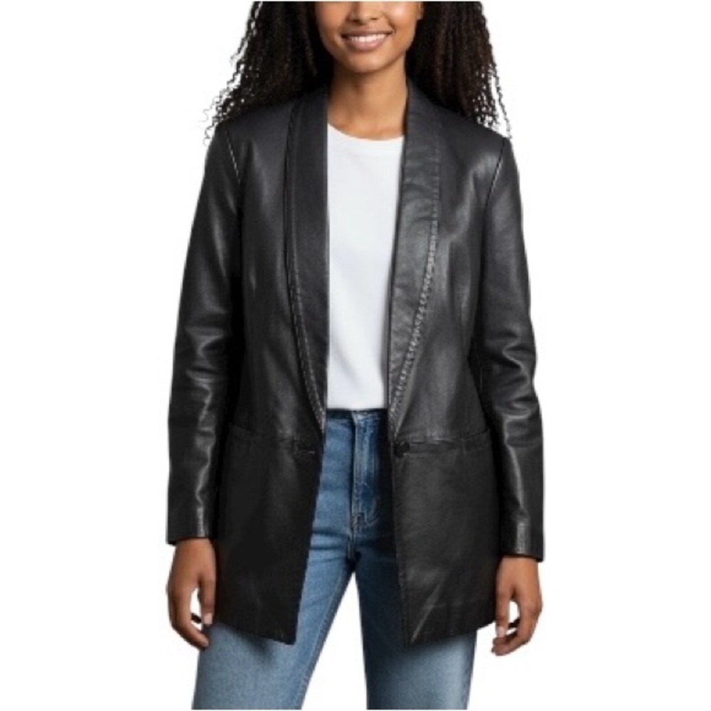 Leathers by Toby Authentic Classic Black Leather Jacket L Made in the USA